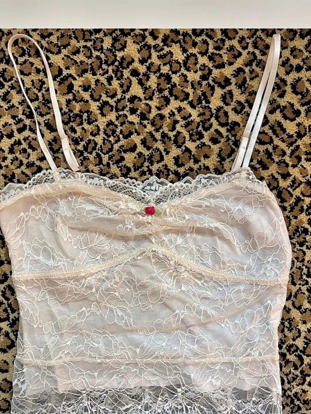 Free People Intimately Love and Lace Cami Lace Camisole White